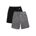 GAP Boys' 2-Pack Pull-on Mesh Shorts, True Black, X-Large