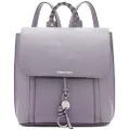 Calvin Klein Women's Shelly Flap Backpack, Grey Ridge, One Size