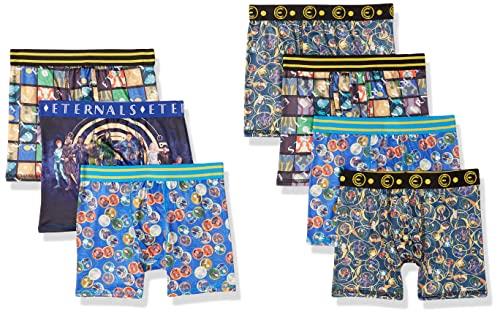 Marvel Boys' Hero Avengers Underwear Multipacks, Eternals 7pk Ath BXR Br, 6