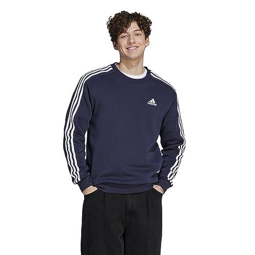 adidas Sportswear Essentials 3-Stripes Fleece Sweatshirt, Blue, S