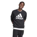 adidas Sportswear Essentials Big Logo Fleece Sweatshirt, Black, 2XL