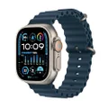 Apple Watch Ultra 2 [GPS + Cellular 49-mm] Smartwatch with Rugged Titanium Case & Blue Ocean Band One Size