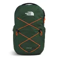 THE NORTH FACE Jester Backpack, Pine Needle/Summit Navy/Power Orange, One Size