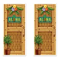 Beistle S57314AZ2, 2 Piece Aloha Door Covers, 30'' x 5'