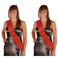 Beistle General Occasion Sashes, One Size, Red