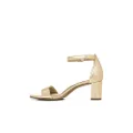 Naturalizer Womens Vera Ankle Strap Block Heel Dress Sandal, Dark Gold Metallic, 6.5 Wide
