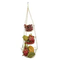 Fox Run Gold 3-Tier Kitchen Hanging Fruit Basket, 32-Inches