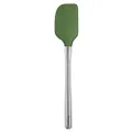 Tovolo Flex-Core Stainless Steel Handled Spatula Heat-Resistant & BPA-Free Silicone Turner Head, Cast Iron & Non-Stick Cookware, Dishwasher-Safe, Pesto