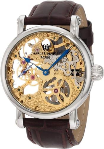 Charles-Hubert, Paris Men's 3887-A Premium Collection Stainless Steel Mechanical Watch, Mechanical