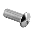 Sentry Supply 651-0454 One Way Barrel Nut, Number-10-24 x 5/8 inch, Chrome (100-pack)