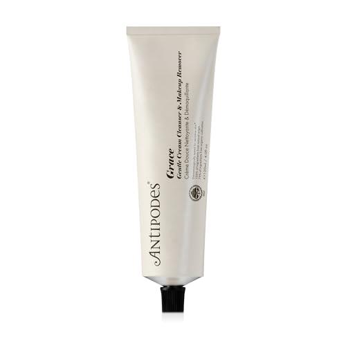 Antipodes Grace Gentle Cream Cleanser Makeup Remover – Soothing Cleansing Cream For Sensitive Skin – with Antioxidant Skincare Ingredients – Dry Skin Oily Skin Normal Skin 120ml, 75 gram