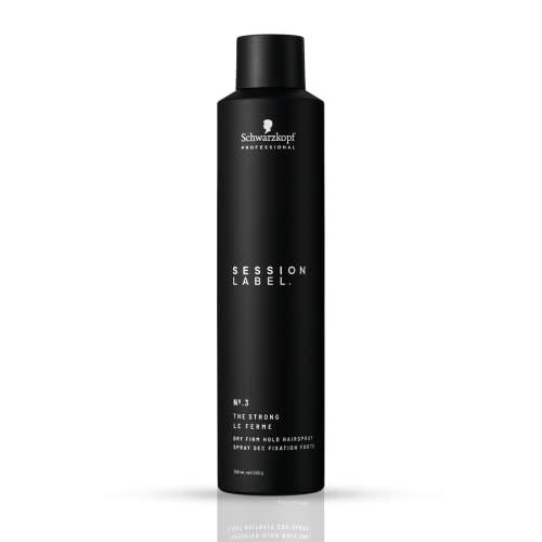 Schwarzkopf Session Label Super Dry Fix Hairspray for Maximum Hold Control, 300 milliliters