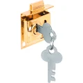 Prime-Line Mail Box Lock, Keyed, 5/16-Inch Bolt, Brass Plated, MP4049