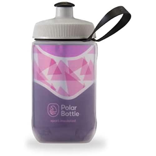 Polar Bottle Kids Insulated Water Bottle – 12oz Daybreak - Plum Purple - BPA Free Sport & Bike Water Bottle, Easy Squeeze Bottle Features for Kids