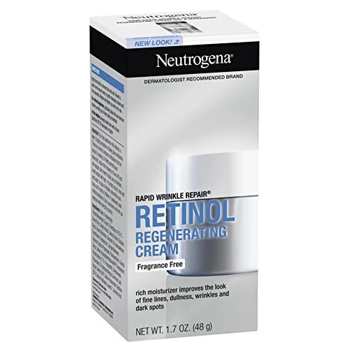 Neutrogena Rapid Wrinkle Repair Retinol Anti Ageing Fragrance Free Regenerating Cream Face Moisturiser 48g