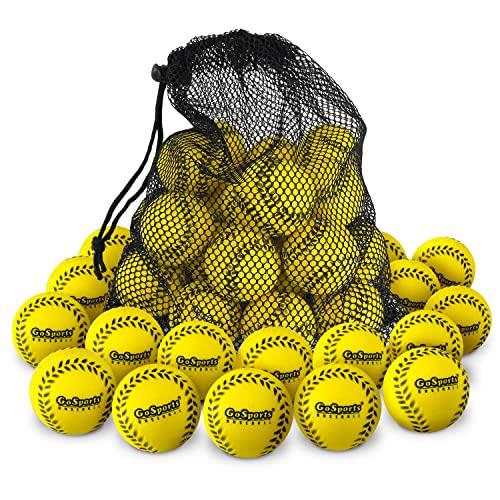 GoSports Mini Foam Baseballs for Pitching Machines and Batting Accuracy Training - 20 or 50 Pack