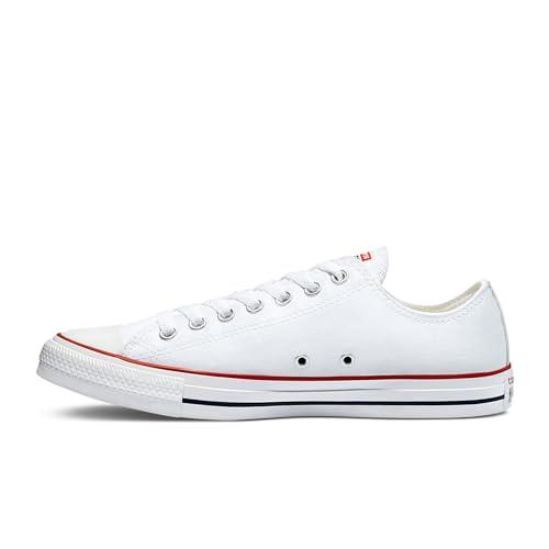 CONVERSE ALL STAR Chuck Taylor All Star Canvas Low Top Sneaker, Optical White,5 US Men/7 US Women