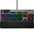 ASUS ROG Strix Flare II Animate 100% RGB Gaming Keyboard, Hot-swappable ROG NX Red Switches, PBT doubleshot keycaps, LED Display, 8K Polling, Media Controls, USB passthrough, Wrist Rest-Black
