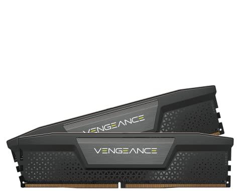 CORSAIR Vengeance DDR5 RAM 64GB (2x32GB) 6800MHz CL32 Intel XMP iCUE Compatible Computer Memory - Black (CMK64GX5M2X6800C32)