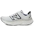 New Balance Men's Fresh Foam X More V4 Running Shoe, White/Black Metallic/Black, 16 US