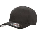 Yupoong Flexfit Men's Wool Blend Athletic Hat, Black, Large-X-Large