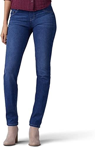 Lee Women's Sculpting Fit Slim Leg Pull On Jeans, Expedition, 18 AU
