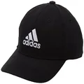 Adidas DKH36 Men's Cotton Twill Baseball Cap, Black/White (II3513), 57.0-60.0 cm