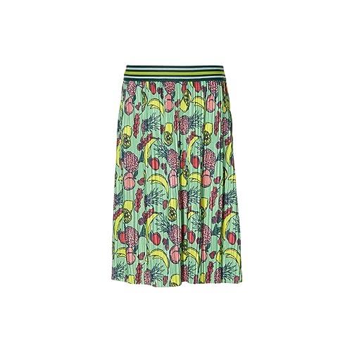 Quapi Girl's Femi Fruity Print Midi Skirt, Size 5-6 Years