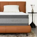 Queen Mattress, MOLBLLY 10 Inch Cooling-Gel Memory Foam and Individually Pocket Innerspring Hybrid Bed Mattress in a Box, CertiPUR-US Certified, 60”*80”, Medium Firm Size