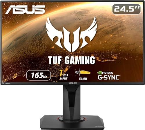 ASUS TUF Gaming VG259QR Gaming Monitor – 24.5 inch Full HD (1920 x 1080), 165Hz, Extreme Low Motion Blur, G-SYNC Compatible Ready, 1ms (MPRT), Shadow Boost, Black