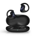 1MORE Fit SE S30 Open Ear Headphones, Wireless Bluetooth Headphones with 4 Microphones for Clear Calls, Sports Earbuds Split Design with Earhooks, IPX5, 30-Hour Playtime, Bluetooth 5.3, Black