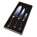 Kai Shun Premier 3 Piece Santoku Kitchen Knife Set, Stainless Steel, TDMS310