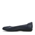 Naturalizer Women's, Flexy Flat, Navy Leather, 7.5 Wide