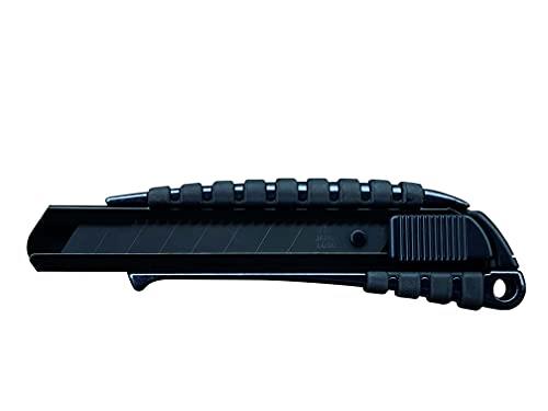 NT Cutter Premium Evolution PMG Series Aluminum Die-Cast Cushioned Grip Auto-Lock Utility Knife, with Ultra-Sharp Black Blade (PMGL-EVO2R)