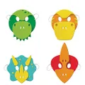 Creative Converting Boy Dino Child Size Foam Masks 4 Pieces