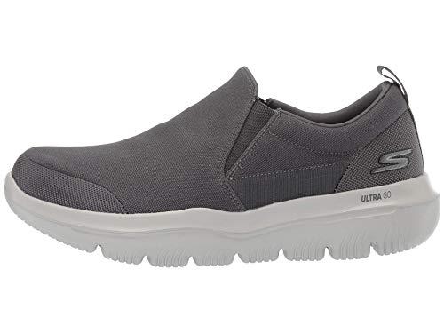 Skechers Men's GOwalk Evolution Ultra - Ramble Slip-On Sneaker, Charcoal, US 10.5 X-Wide