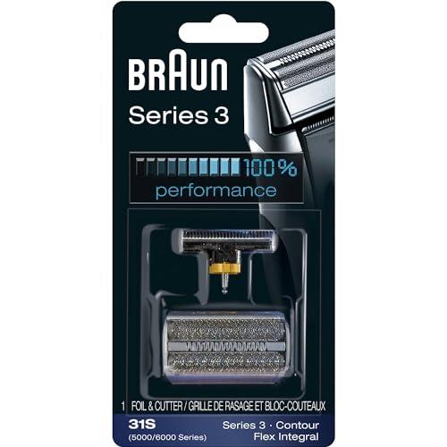 Braun Series 3 31S Foil and Cutter Replacement Head, Compatible with Previous Generation Series 3, Contour, Flex XP, and Flex integral