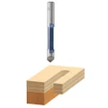 Bosch 85245 3/8-Inch Carbide Tipped Straight Fluted Pilot Panel Bit with Drill-through Point-Single Flute