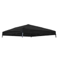 Trademark Innovations 8' x 8' Square Replacement Canopy Gazebo Top in Black (ONLY fits Trademark Innovations 10' Slant Leg Canopy Frame)