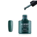 Bluesky Jasper Gel Nail Polish 10 ml, Dark Green Glitter