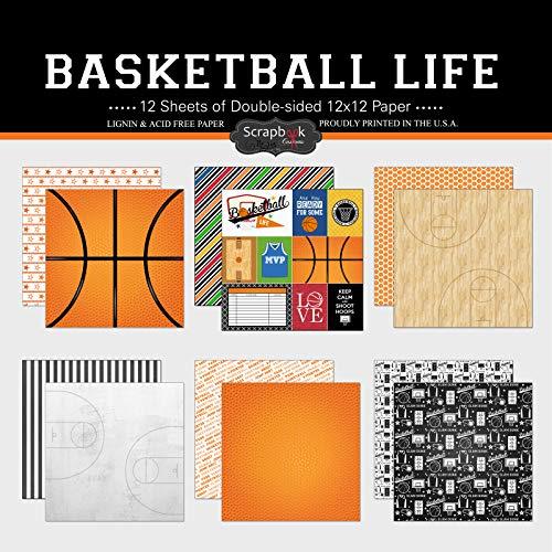Scrapbook Customs Themed Paper Scrapbook Kit, Basketball Life