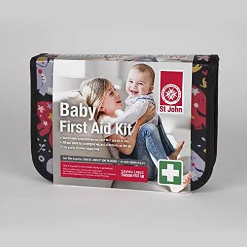 St John Ambulance Essential Baby and Kids First Aid Kit, Black, 1 Count (Pack of 1)