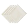 DII Linen Tabletop Collection Machine Washable, Napkin Set, 20x20, Cream, 4 Piece