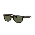 Ray-Ban NEW WAYFARER RB 2132 Dark Havana/G- Classic Green 52/18/145 unisex Sunglasses