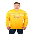 Ultra Game NBA Los Angeles Lakers Men's Fleece Hoodie Pullover Sweatshirt Poly Midtown, Team Color, Medium