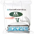 Brabantia Code R Bin Liner 10 Bags, 36 Litre Capacity, White (115622)