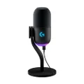 Logitech G Yeti GX Dynamic RGB Gaming Microphone with LIGHTSYNC, USB Mic for Streaming, Supercardioid, USB Plug and Play for PC/Mac - Black