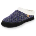 Acorn Womens Slipper with Berber Lining, Suede Siding and Durable Non-Slip Indoor/Outdoor Sole, Blueberry, 9.5-10.5