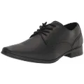 Calvin Klein Men's Brodie Oxford Shoe Boots, Black Saffiano 002, 8.5