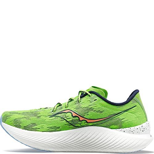 Saucony Men's Endorphin Pro 3 Running Shoes, Green, 40.5 EU